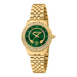 Just Cavalli Neive Yellow Gold Green