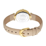Just Cavalli Modena Leather Beige Yellow Gold