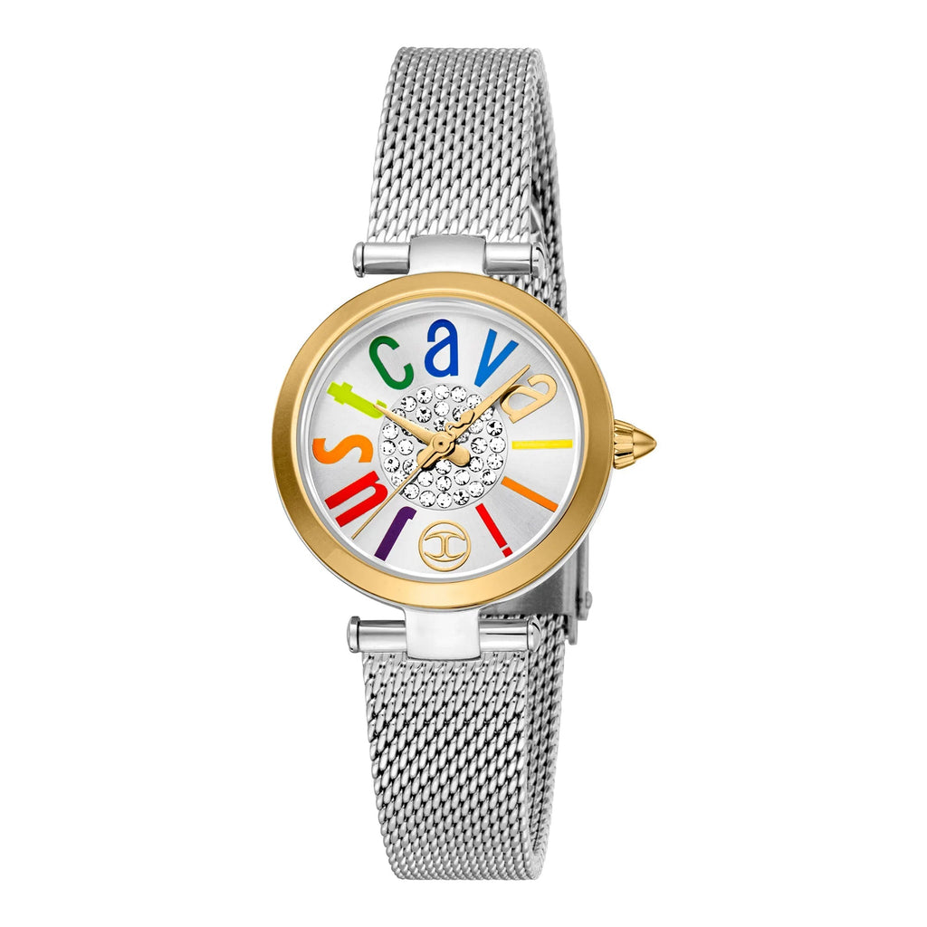 Just Cavalli Modena Mesh Silver YG Multicolor
