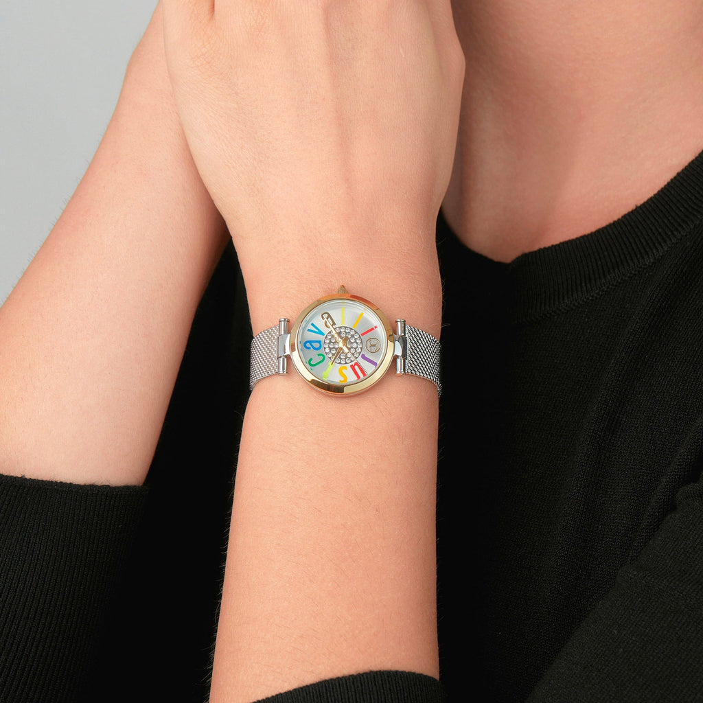 Just Cavalli Modena Mesh Silver YG Multicolor