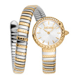 Just Cavalli Cerchio Snake Two Tones YG Silver Grey