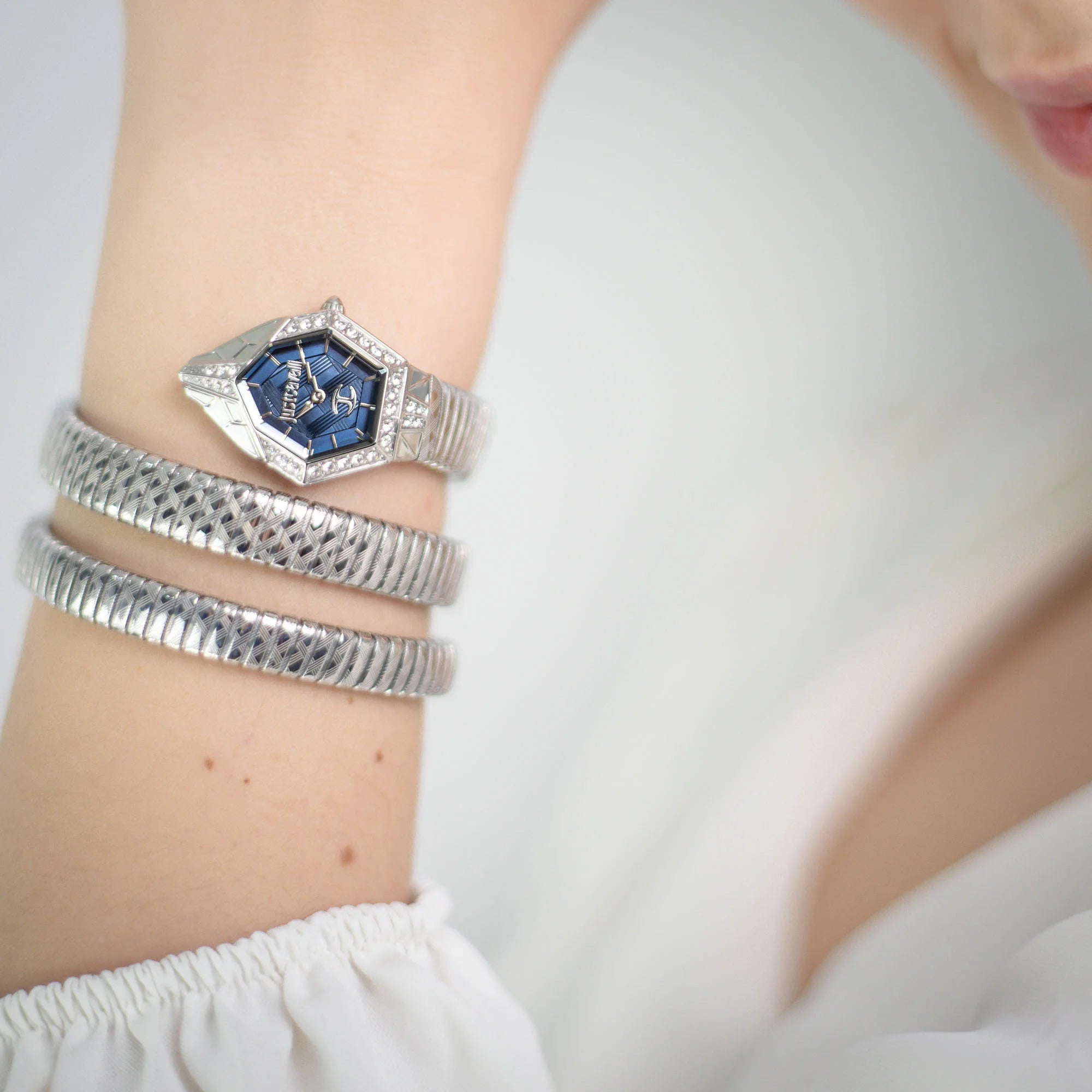Just Cavalli Mesmerizing Silver Blue