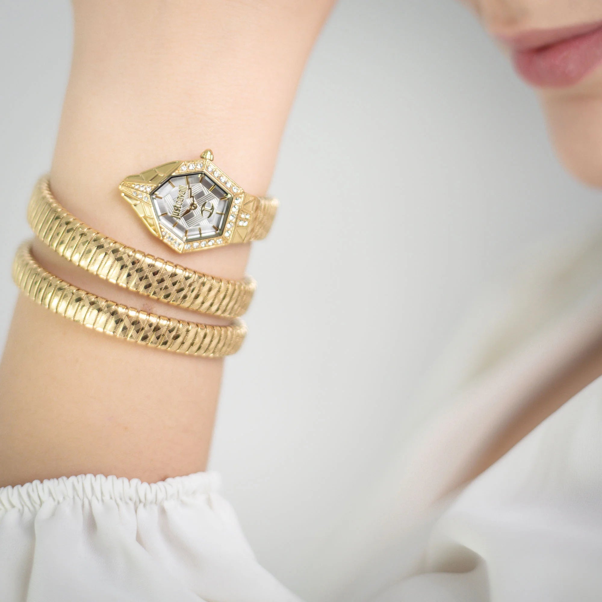 Just Cavalli Mesmerizing Yellow Gold Silver