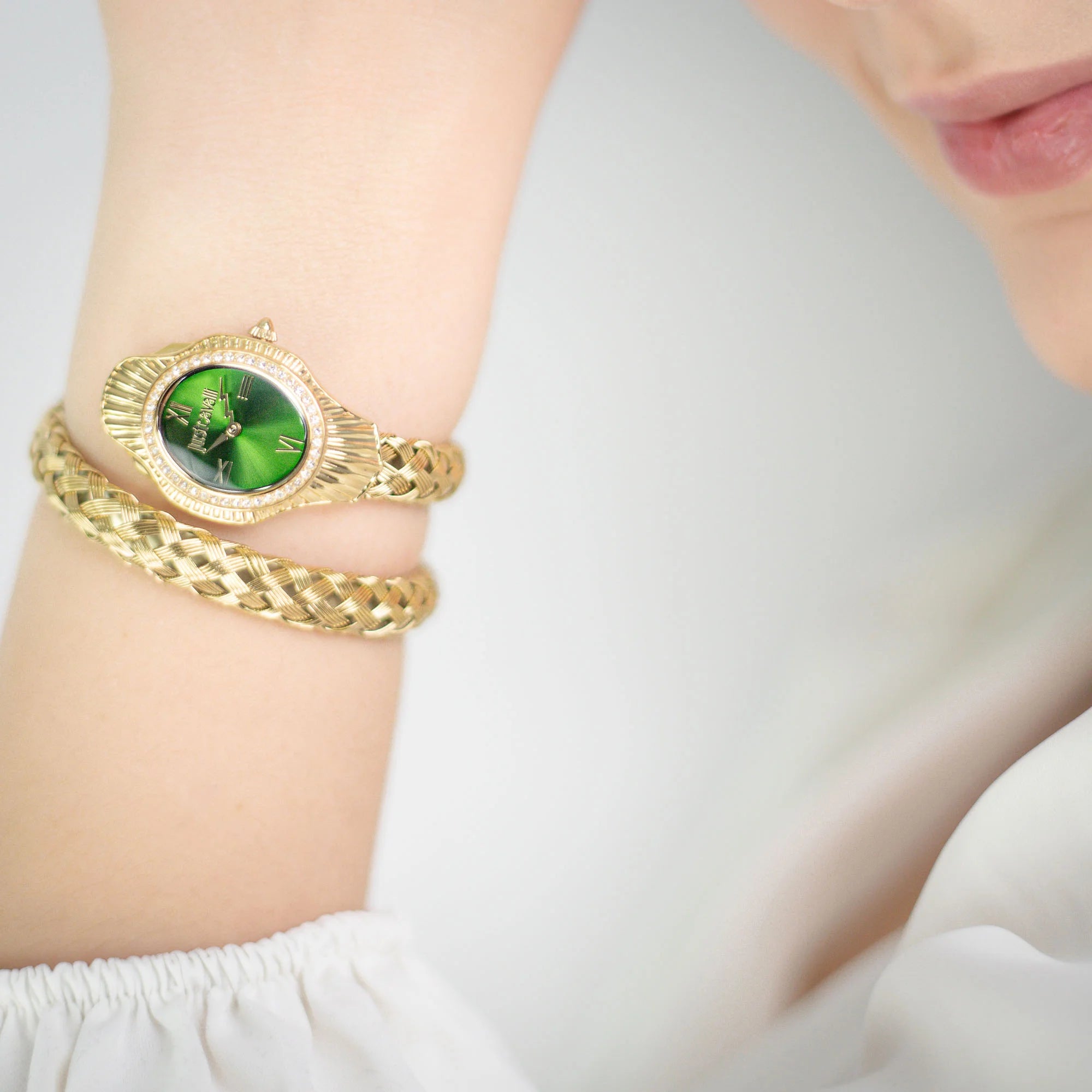 Just Cavalli Twined Yellow Gold Green