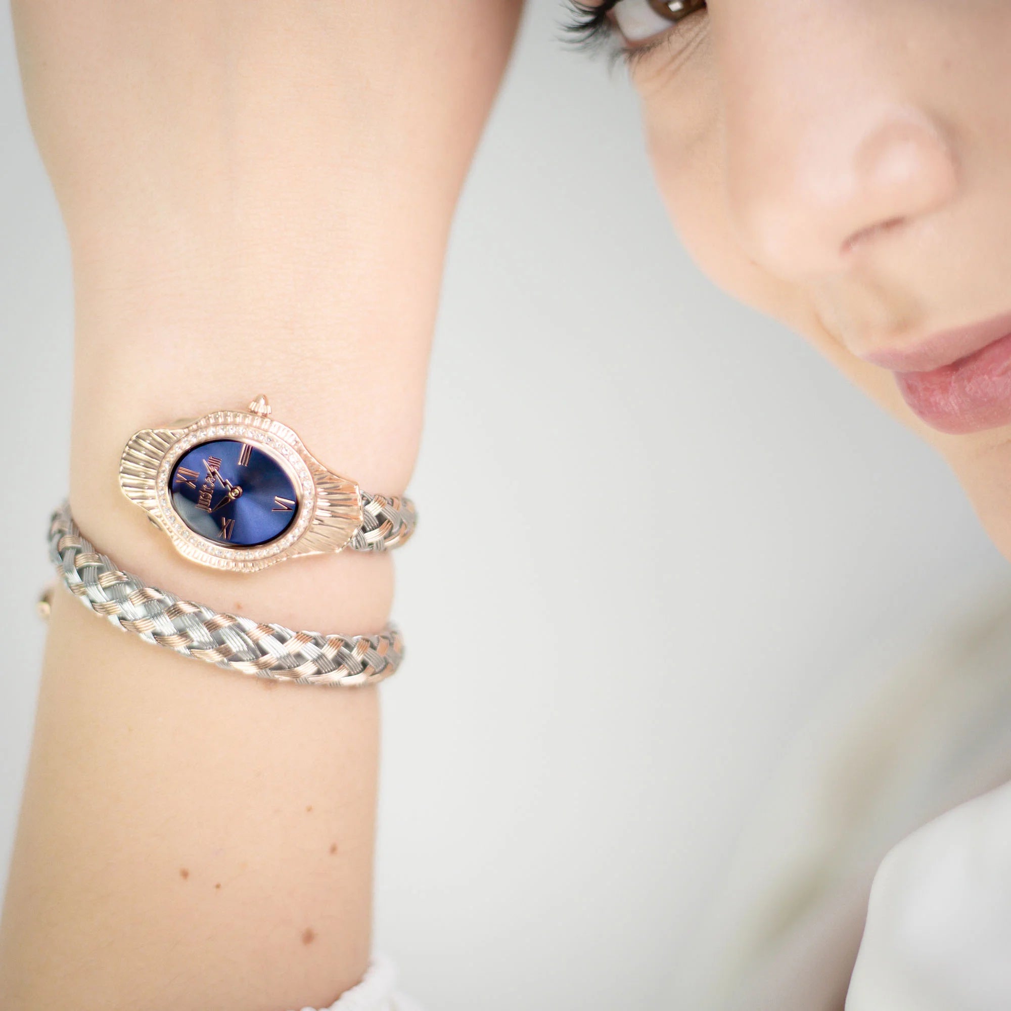 Just Cavalli Twined Two Tones RG Blue
