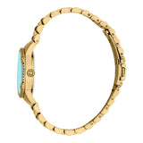Just Cavalli Fiorenza Snake Yellow Gold Turquoise