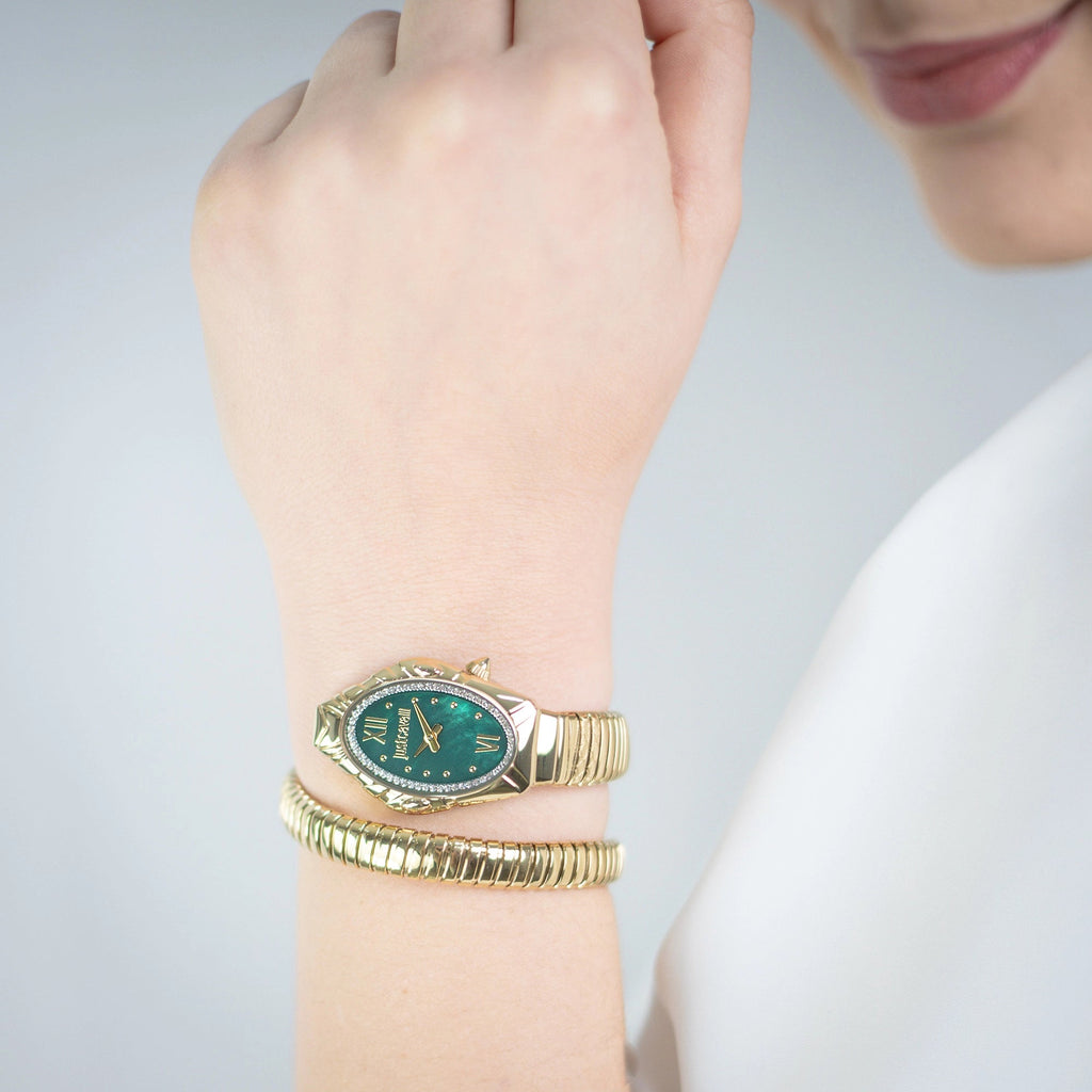 Just Cavalli Lirica Yellow Gold Green