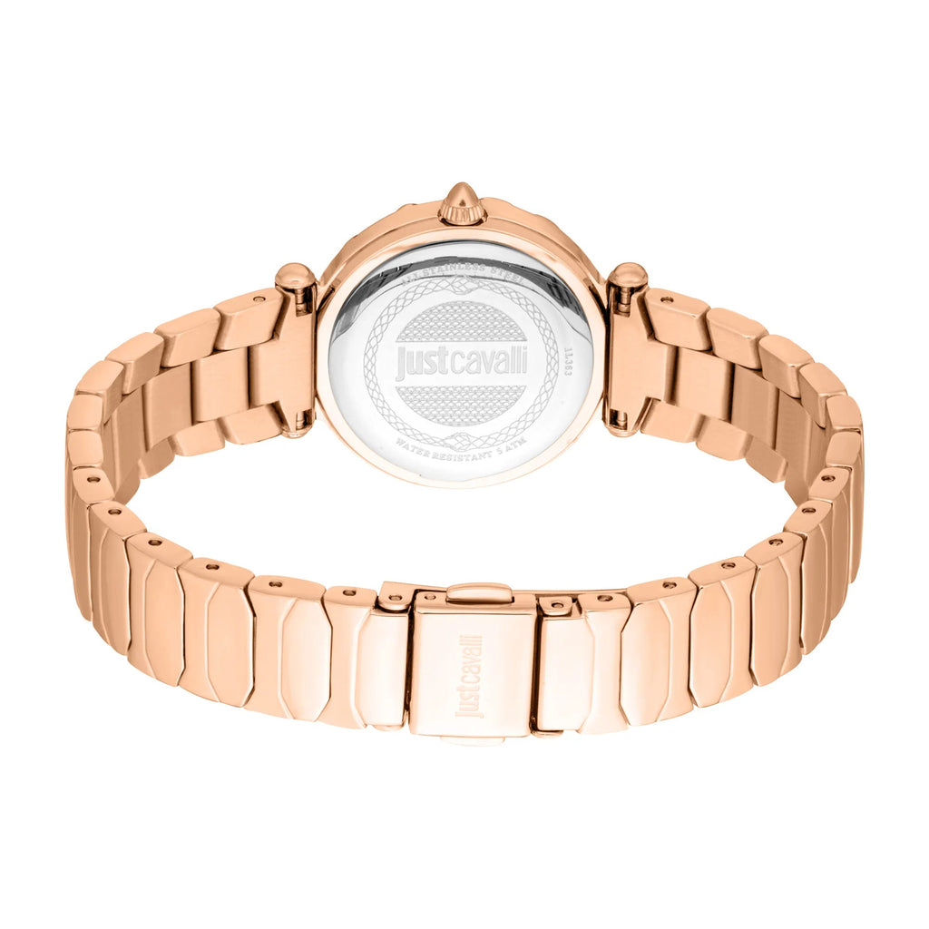 Just Cavalli Stella Snake Rose Gold Green