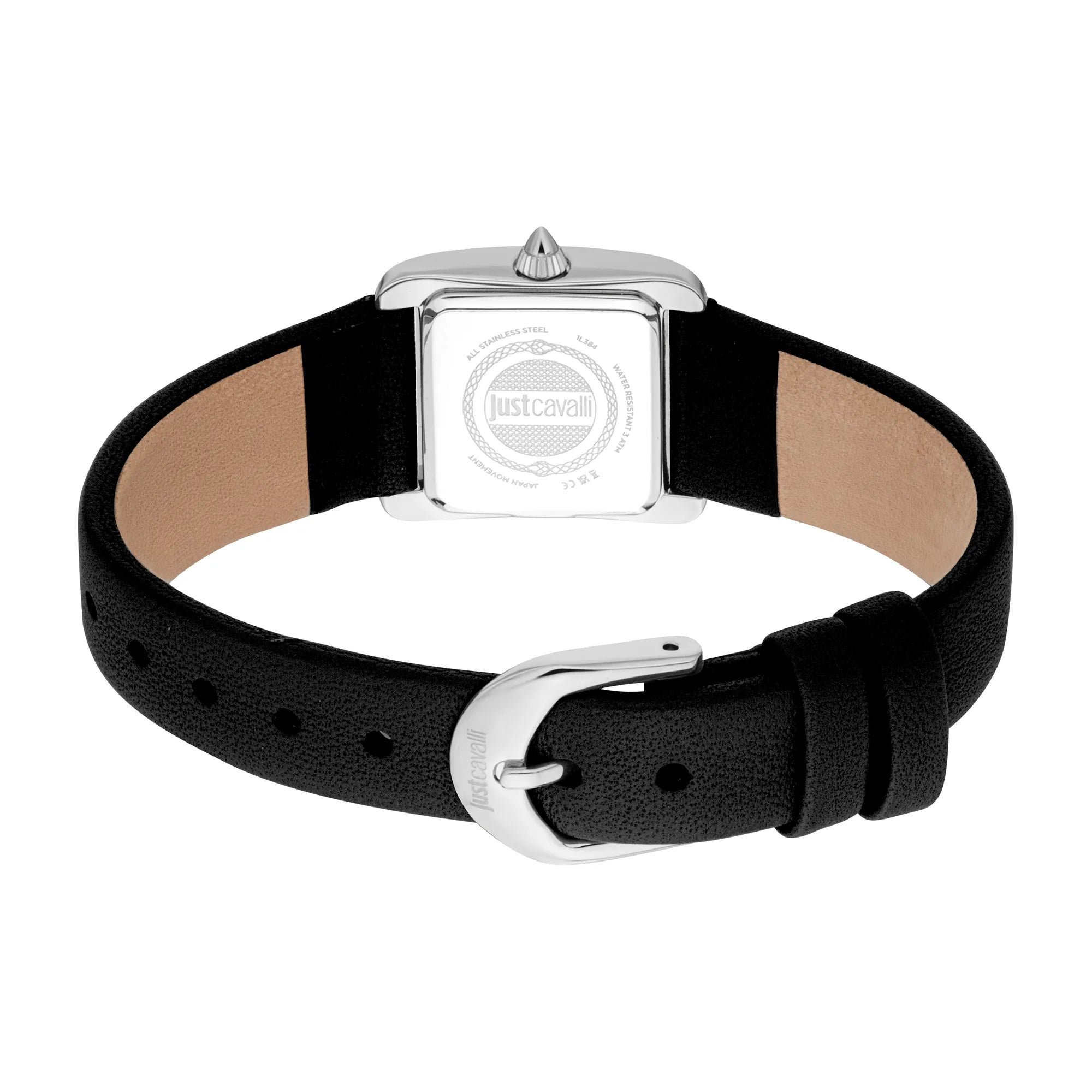 Just Cavalli Sera Leather Black Silver