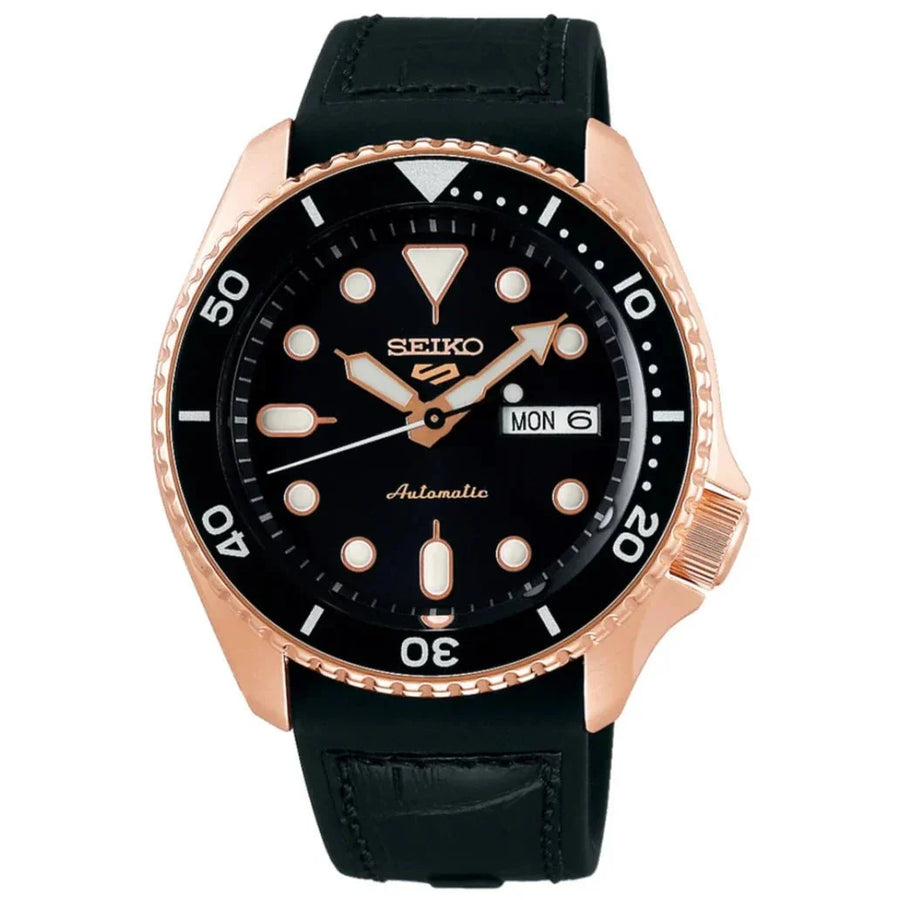 Seiko 5 Sports Auto Mens Black Watch Srpd76k1