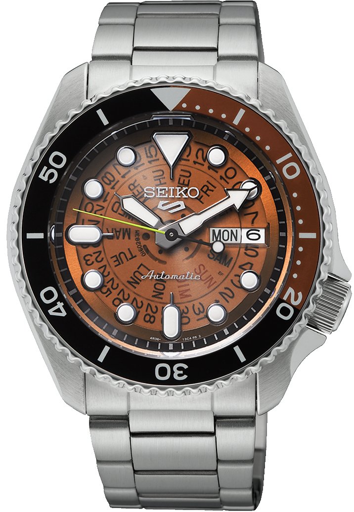 Seiko Watch 5 Sports Skeleton Dial Srpj47k1