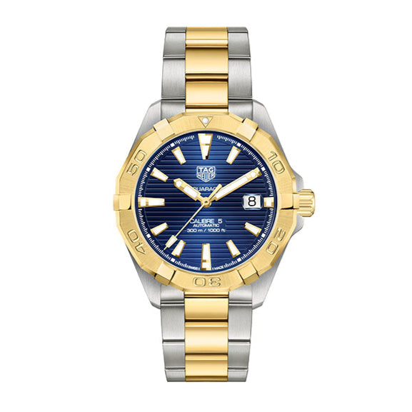 Tag Heuer Aquaracer Calibre 5 Blue Dial Two Tone Steel Strap Watch For Women Wbd2120 Bb0930