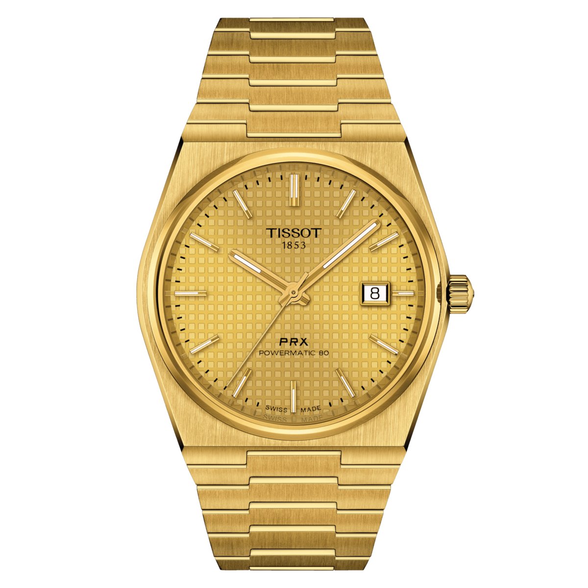 Tissot PRX Powermatic 80 Men's Gold Watch T1374073302100