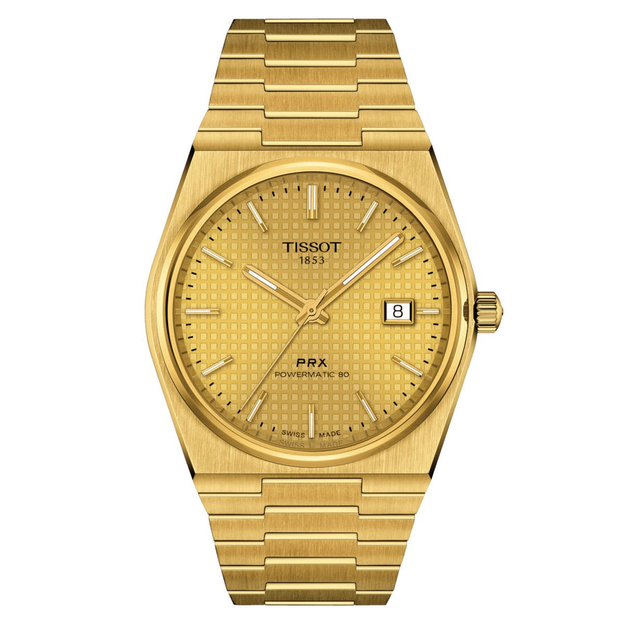 Tissot PRX Powermatic 80 Men's Gold Watch T1374073302100