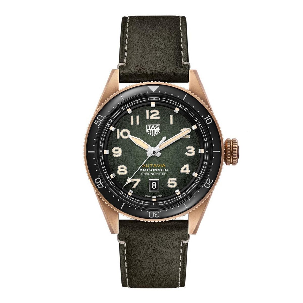 Tag Heuer Autavia Bronze Automatic Chronometer Mens Watch