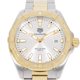 Tag Heuer Aquaracer Silver Dial Two Tone Steel Strap Watch For Women Wbd1120 Bb0930