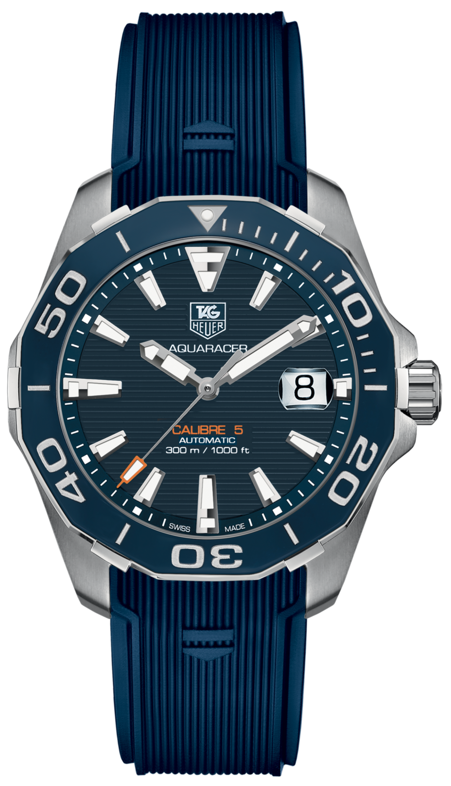 Tag Heuer Aquaracer Blue Dial Watch For Men Way211c Ft6155