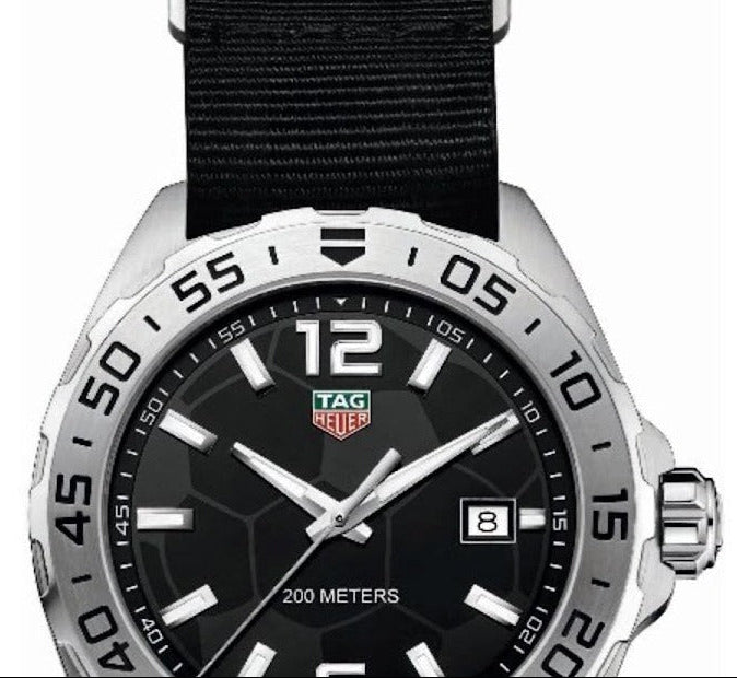 Tag Heuer Formula 1 Quartz Black Dial Black Nato Strap Watch For Men Waz1015 Fc8198