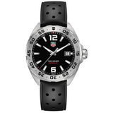 Tag Heuer Formula 1 Quartz Black Dial Black Rubber Strap Watch For Men Waz1112 Ft8023