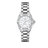 Tag Heuer Aquaracer Diamonds Mother Of Pearl White Dial Silver Steel Strap Watch For Women Wbd1413 Ba0741