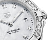 Tag Heuer Aquaracer Diamonds White Dial Silver Steel Strap Watch For Women Wbd1415 Ba0741