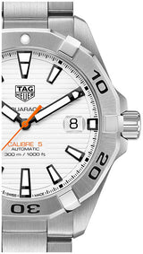 Tag Heuer Aquaracer Automatic White Dial Silver Steel Strap Watch For Men Wbd2111 Ba0928