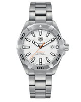 Tag Heuer Aquaracer Automatic White Dial Silver Steel Strap Watch For Men Wbd2111 Ba0928