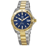 Tag Heuer Aquaracer Calibre 5 Blue Dial Two Tone Steel Strap Watch For Women Wbd2120 Bb0930