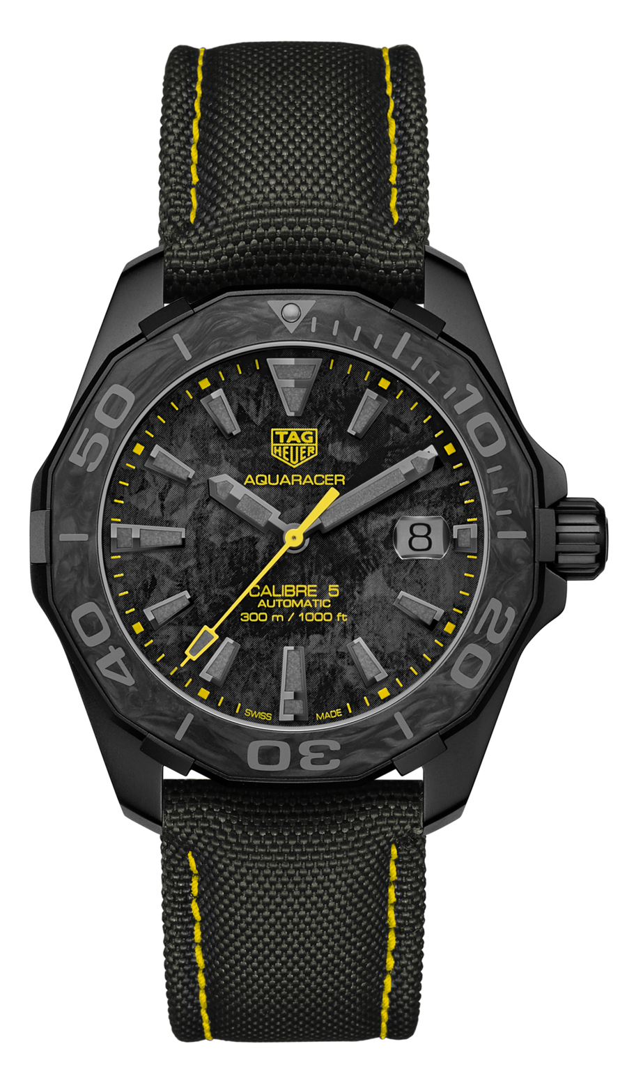 Tag Heuer Aquaracer Carbon Dial Watch For Men Wbd218b Fc6446