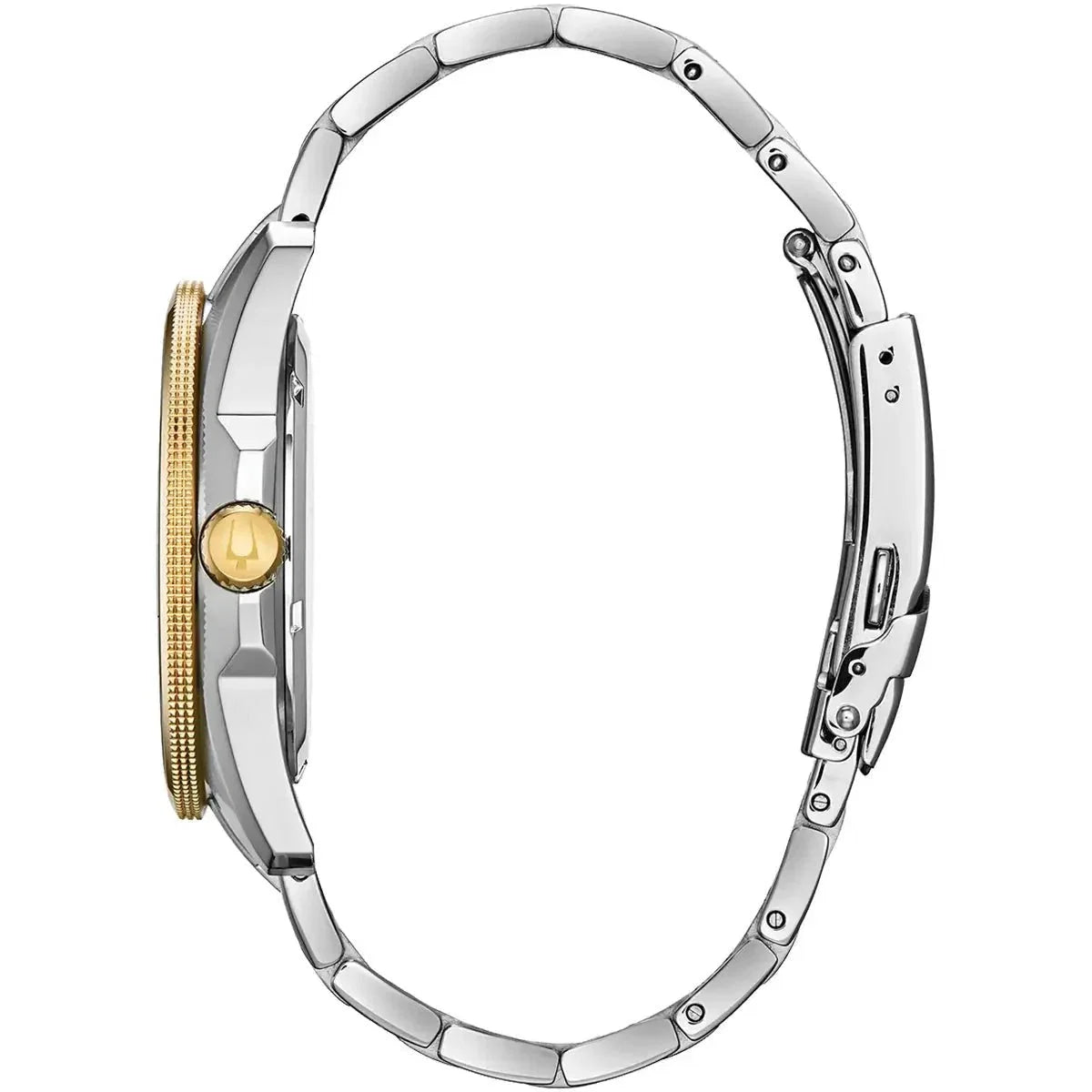Bulova Marine Star Mens Two Tone Watch 98b334