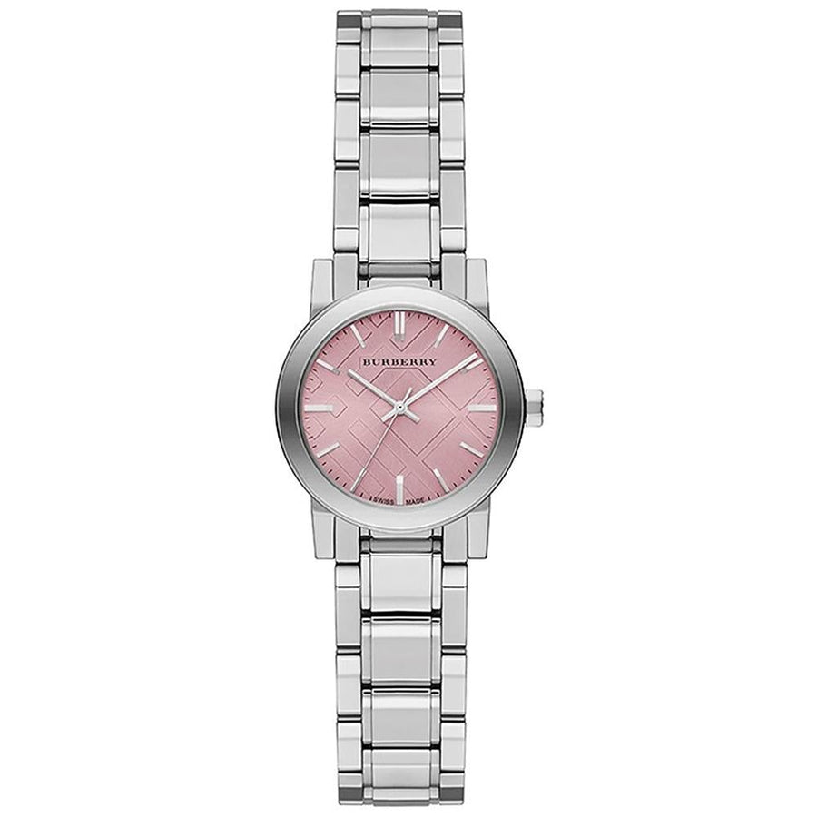 Ladies Silver Stainless Steel Burberry Watch Bu9231