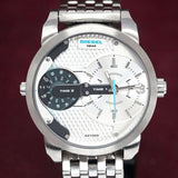 Diesel Dz7305 Men S Mini Daddy Silver Watch