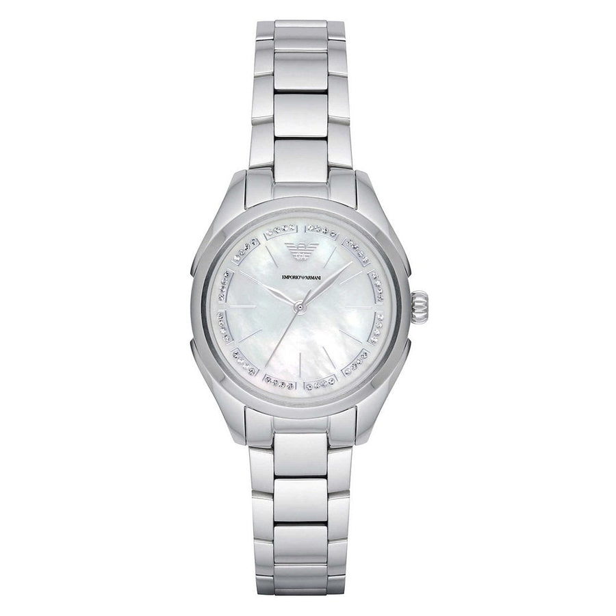 Emporio Armani Ar11030 Ladies Valeria Silver Watch