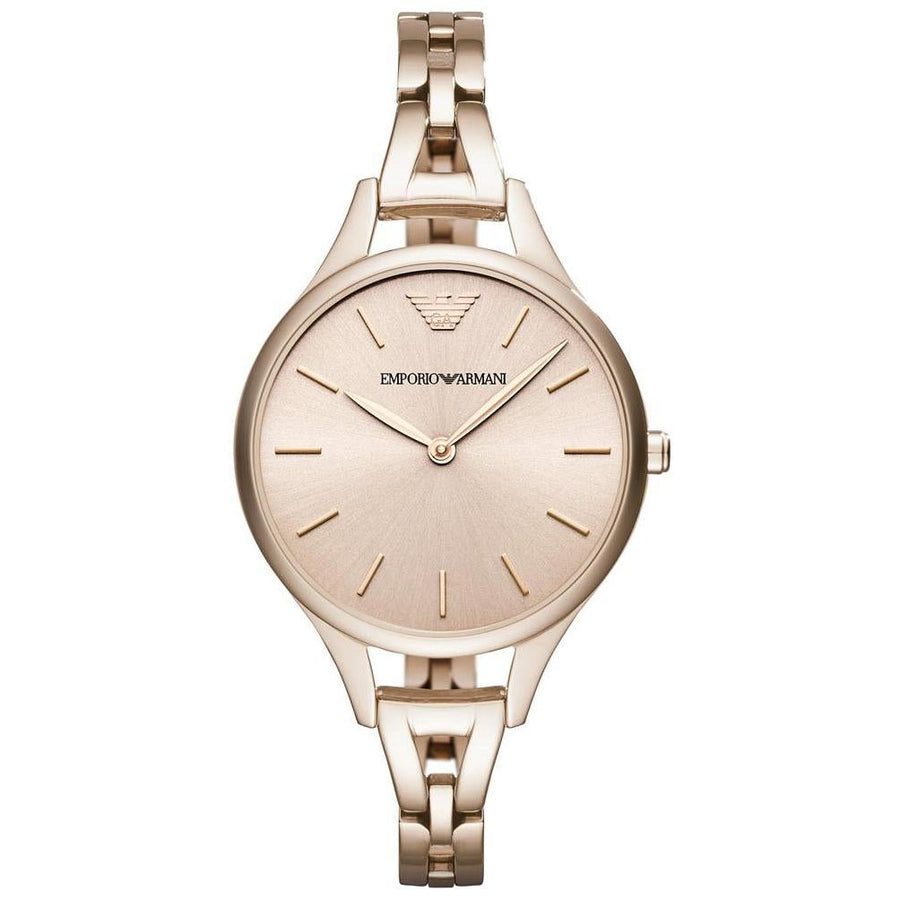 Emporio Armani Ar11055 Ladies Aurora Rose Gold Watch