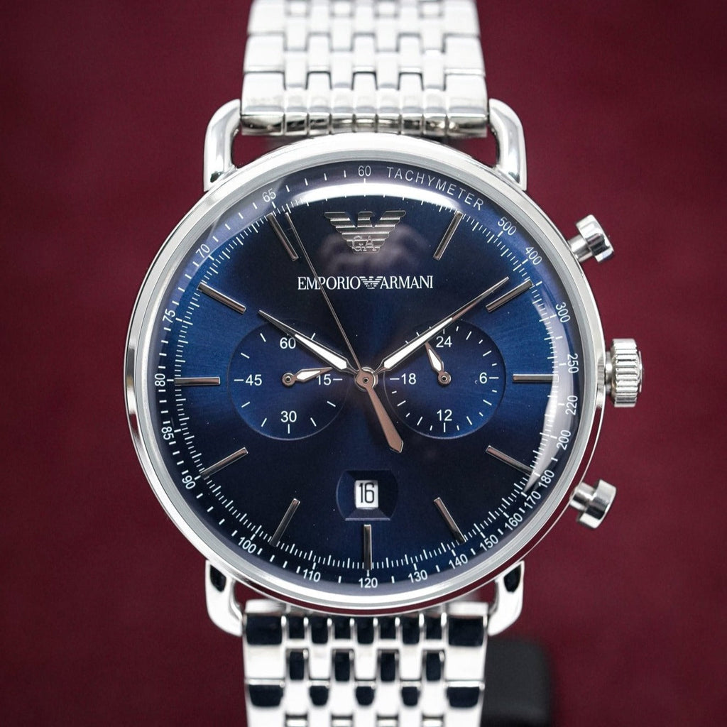 Emporio Armani Ar11238 Men S Aviator Chronograph Watch