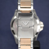 Emporio Armani Ar11340 Men S Diver Two Tone Rose Gold Watch