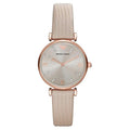 Emporio Armani Ar1681 Ladies Rose Gold Cream Watch