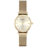 Emporio Armani Ar1957 Ladies Gold Slim Watch