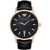 Emporio Armani Ar2425 Men S Renato Rose Gold Pvd Watch