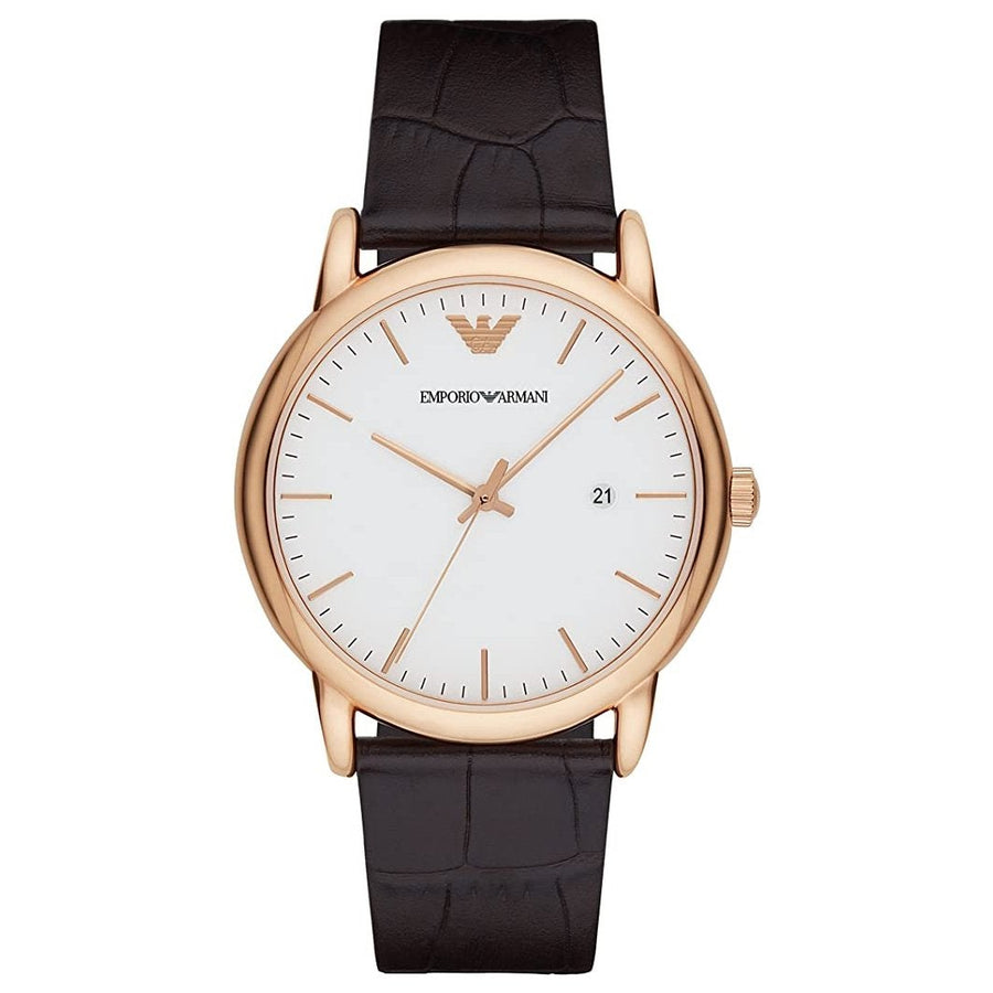 Emporio Armani Ar2502 Men S Luigi Brown Watch