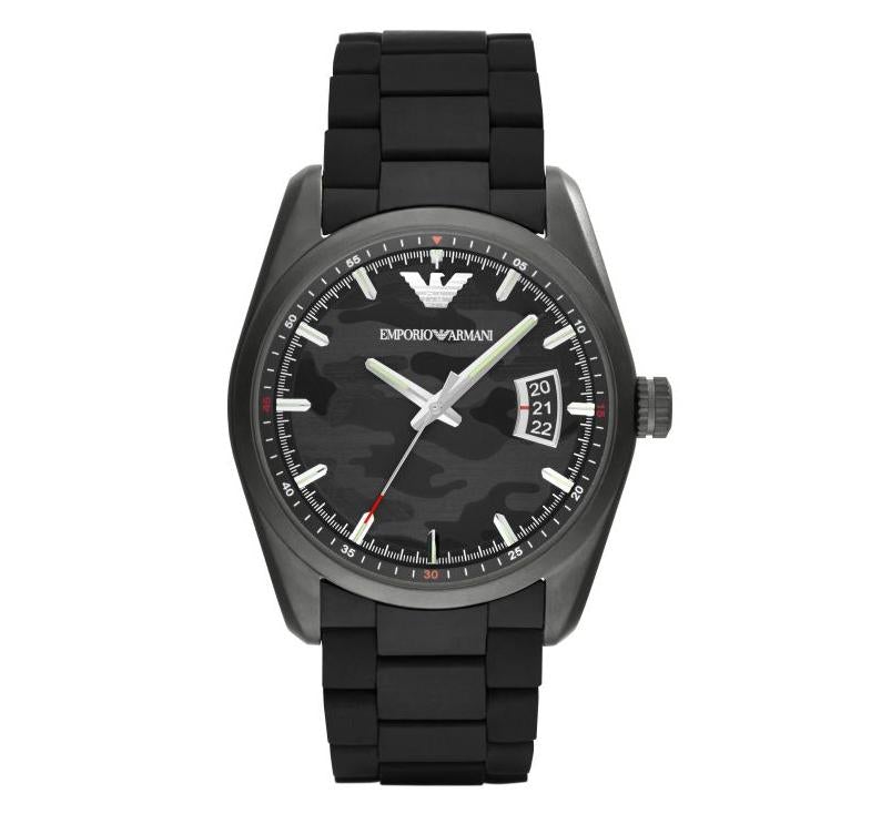Emporio Armani Ar6052 Men S Camouflage Black Watch