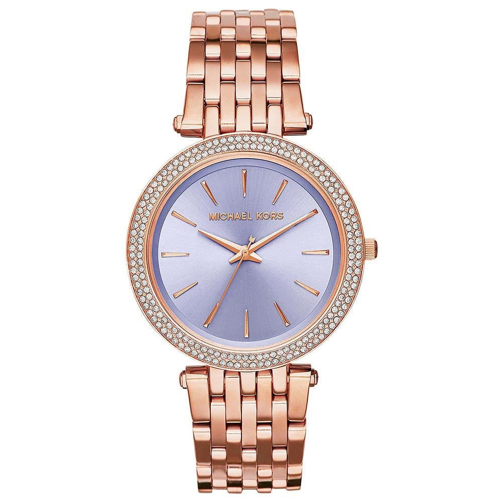 Michael Kors Mk3400 Ladies Darci Purple Two Tone Watch