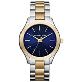Michael Kors Mk3479 Ladies Slim Runway Two Tone Watch