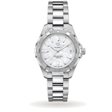 Tag Heuer Aquaracer Mother Of Pearl Dial Silver Steel Strap Watch For Women Wbd131a Ba0748