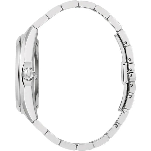 Bulova Surveyor Auto Mens Silver Watch 96a274