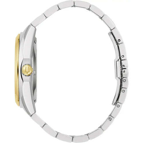 Bulova Surveyor Auto Mens Two Tone Watch 98a284