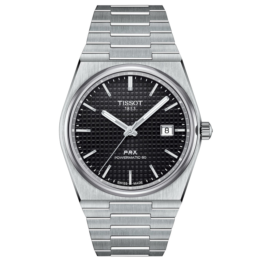 Tissot Prx Powermatic 80 Mens Black Watch T1374071105100