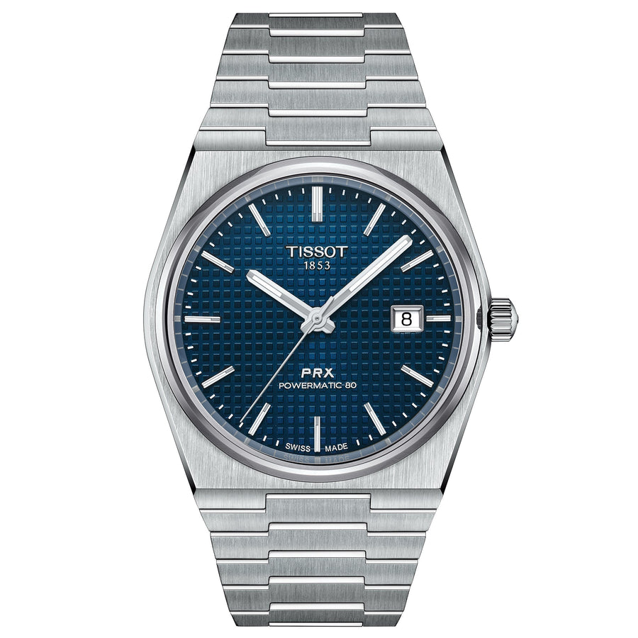 Tissot Prx Powermatic 80 Mens Blue Watch T1374071104100
