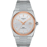 Tissot Prx Powermatic 80 Mens Silver Watch T1374072103100