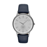 Emporio Armani Renato White Dial Blue Leather Strap Watch For Men Ar11119